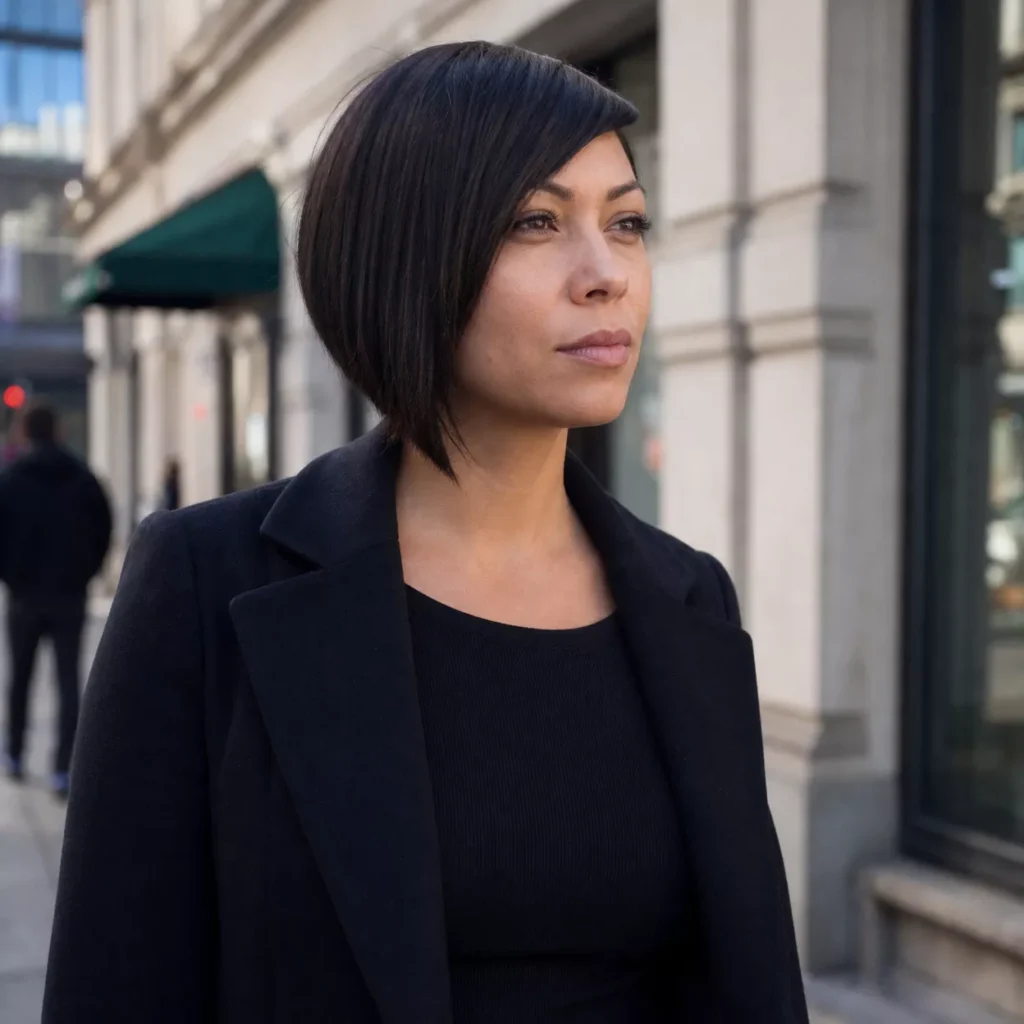 5 SLEEK ASYMMETRICAL BANGS WITH BOB