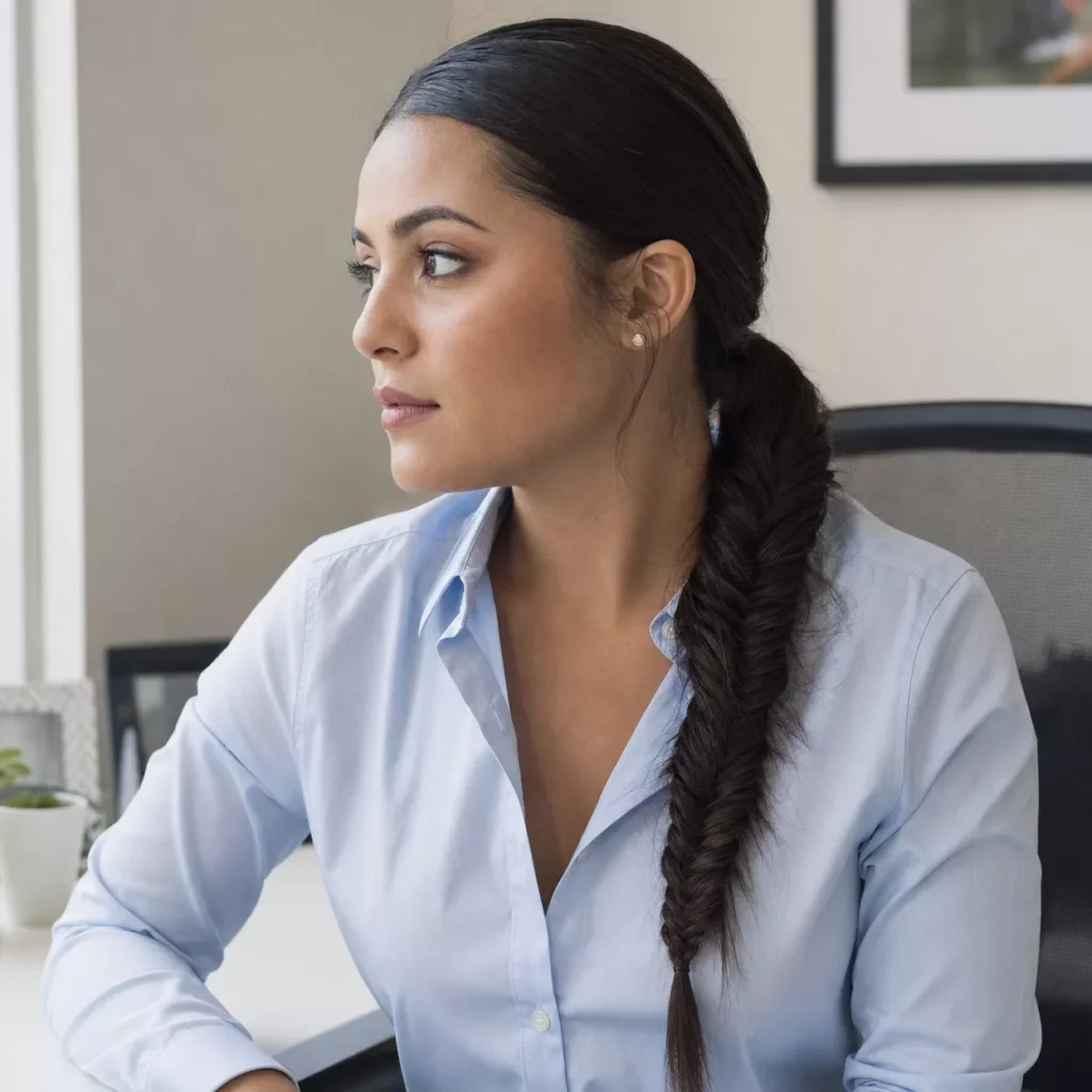 25 Fishtail Hairstyle Ideas That Look Hard But Are Easy 6 Sleek Fishtail Low Pony