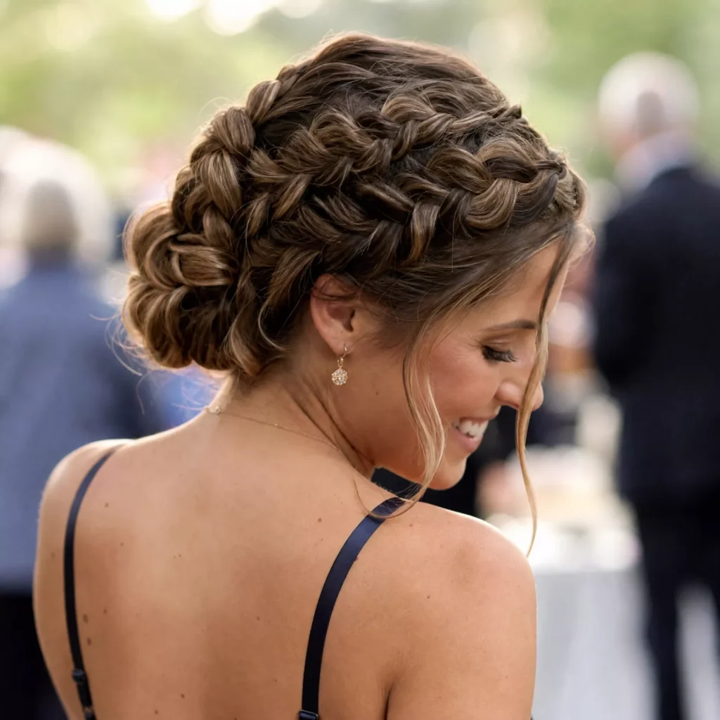 6 braided updo