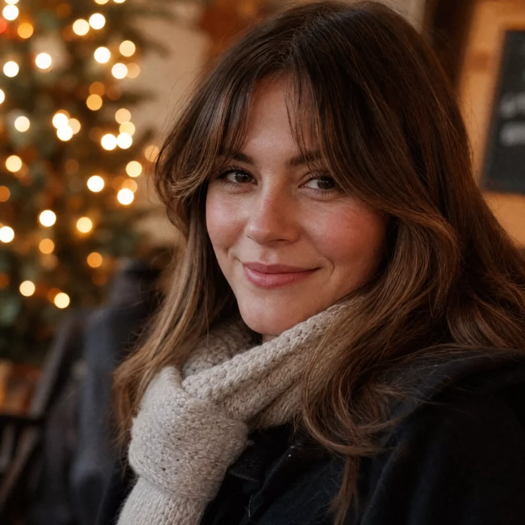24 Winter Hairstyle Ideas Women Will Actually Love 7 Curtain Bangs