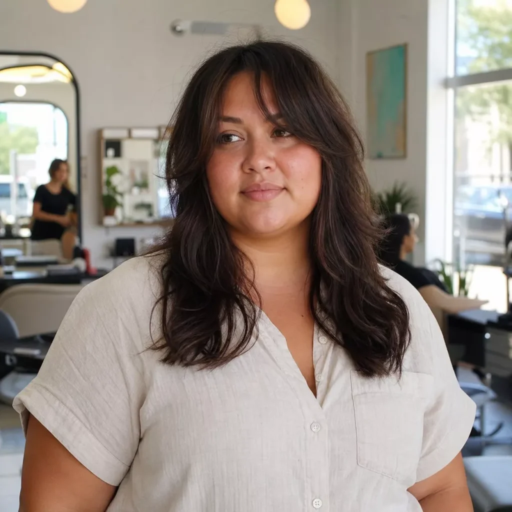 7 MEDIUM SHAG WITH CURTAIN BANGS