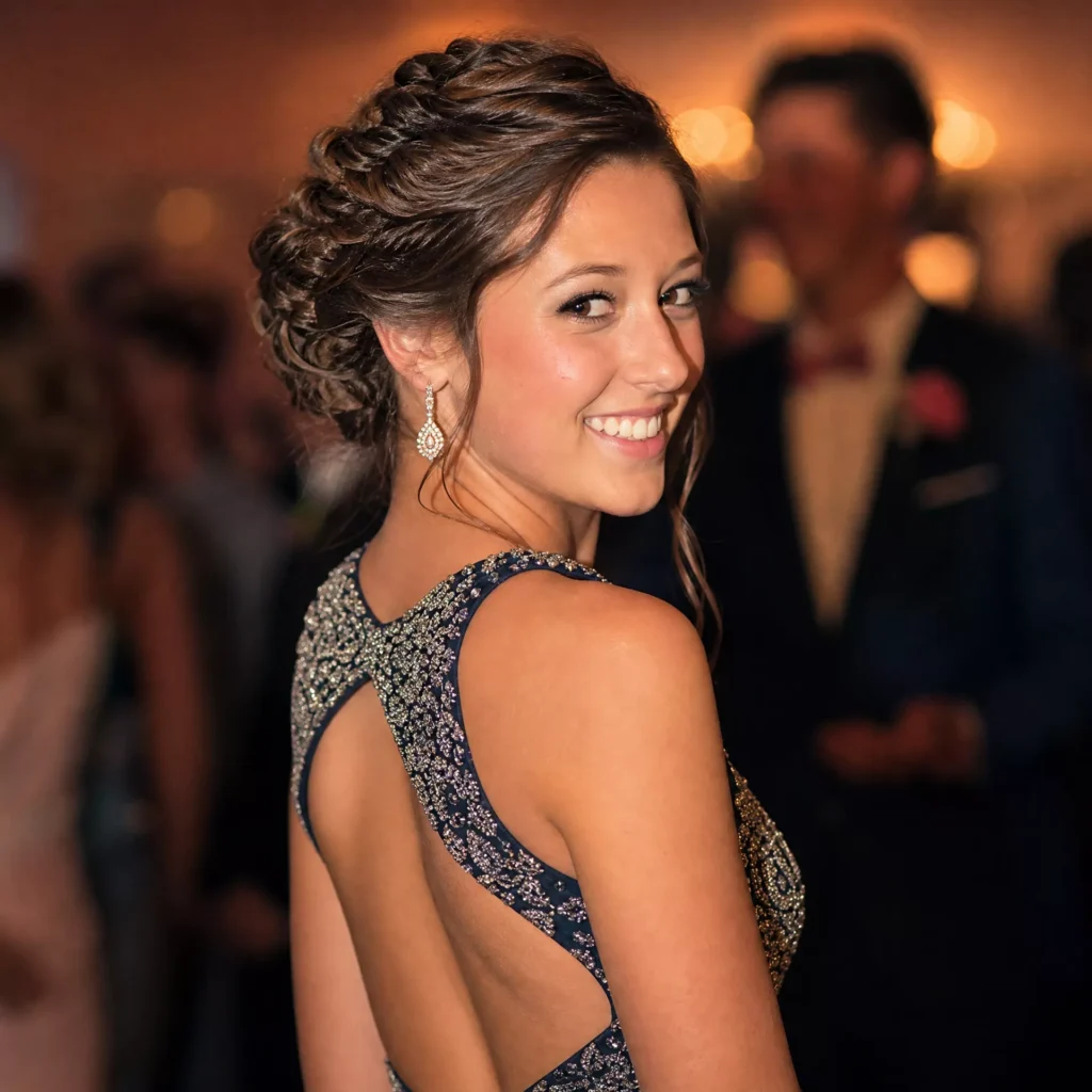 22 Prom Hairstyle Ideas That Look Gorgeous on the Big Night 7 Twisted Updo