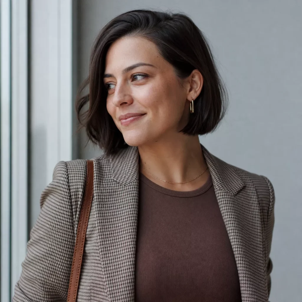 8 CHIN LENGTH BOB WITH SIDE PART