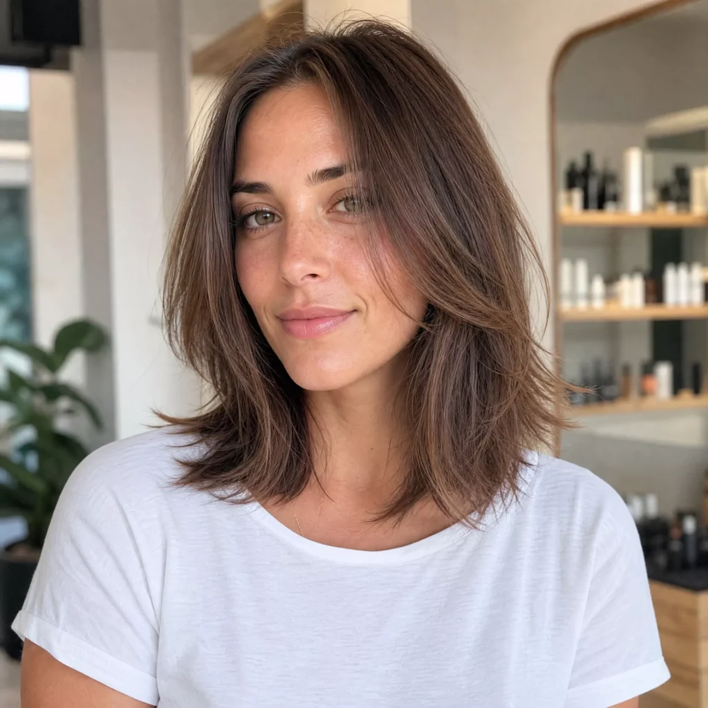 8 RAZORED SHOULDER LENGTH CUT