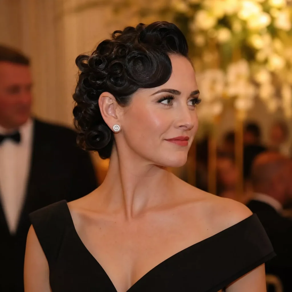 8 vintage pin curls