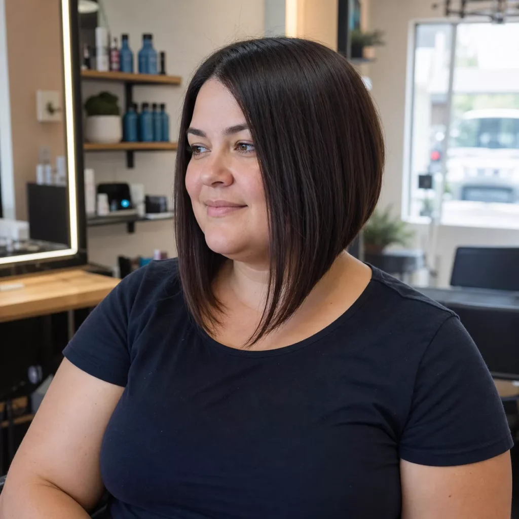 9 ANGLED BOB AT COLLARBONE LENGTH