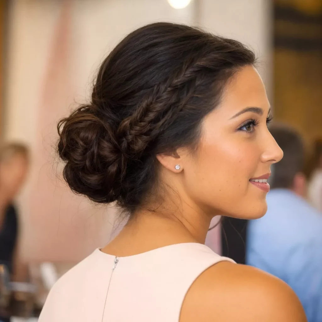 25 Fishtail Hairstyle Ideas That Look Hard But Are Easy 9 Fishtail Braid Bun