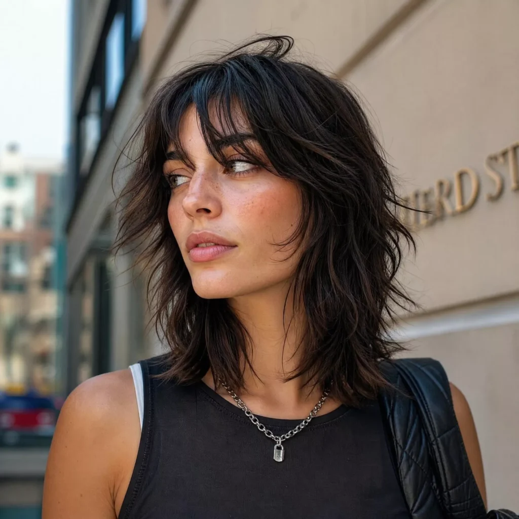 9 SHOULDER LENGTH WOLF CUT