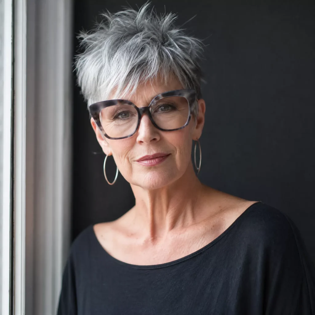 9 Short Choppy Grey Style