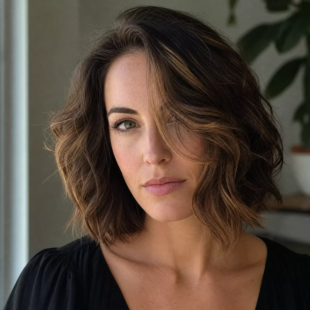 9 long bob with waves and volume